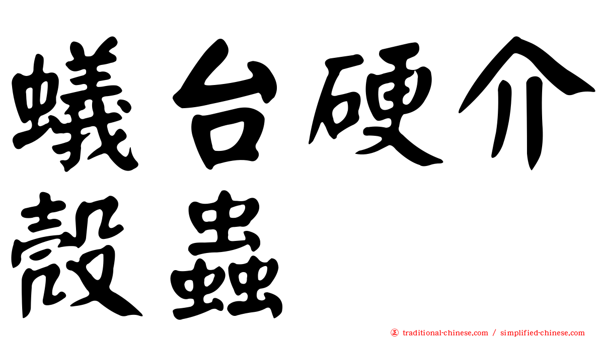 蟻台硬介殼蟲