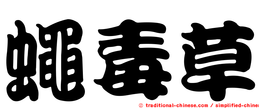 蠅毒草