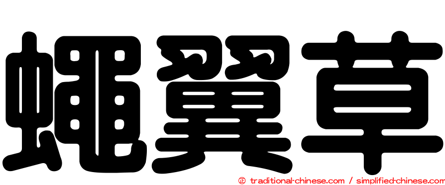 蠅翼草