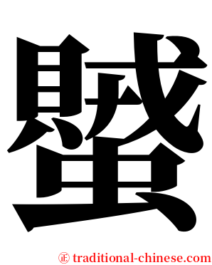 蠈 serif font