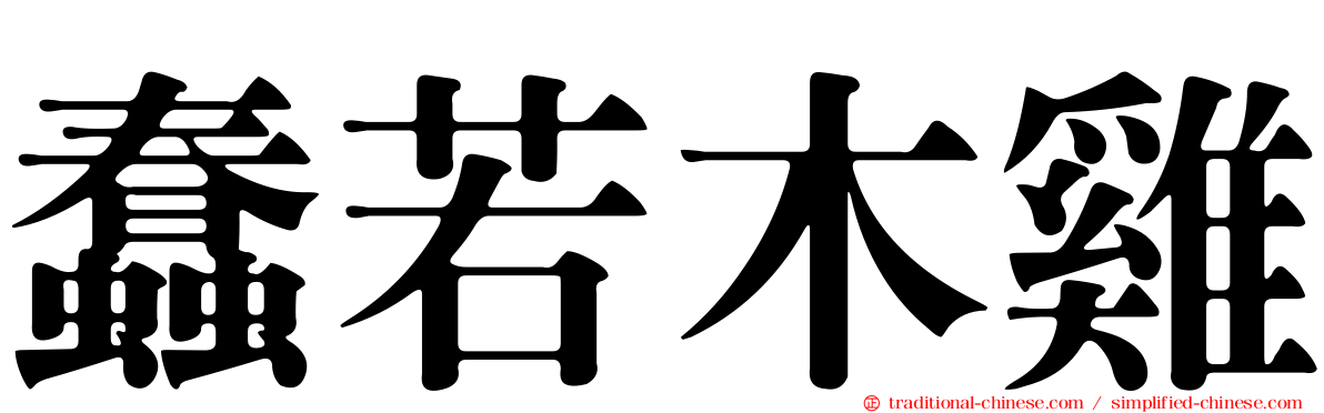 蠢若木雞