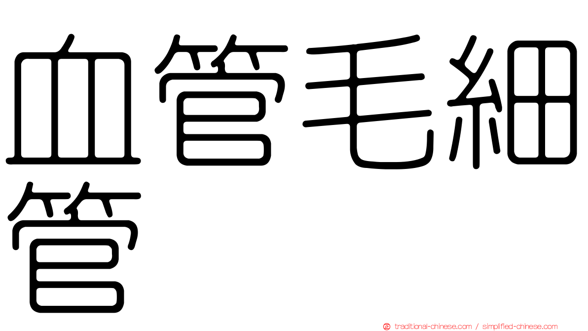 血管毛細管