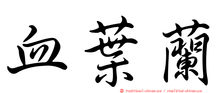 血葉蘭