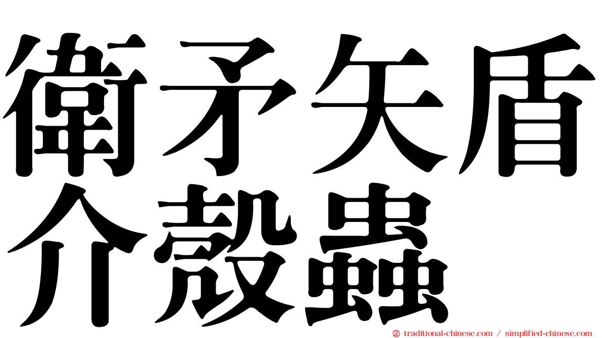 衛矛矢盾介殼蟲