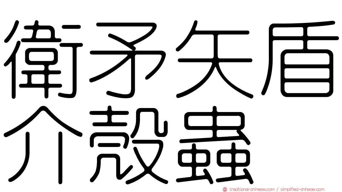 衛矛矢盾介殼蟲