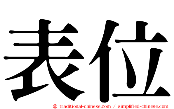 表位