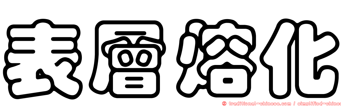 表層熔化