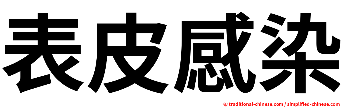 表皮感染