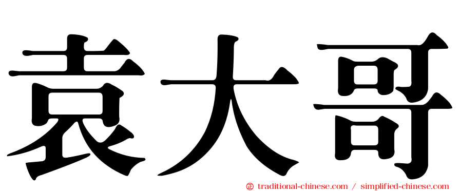 袁大哥