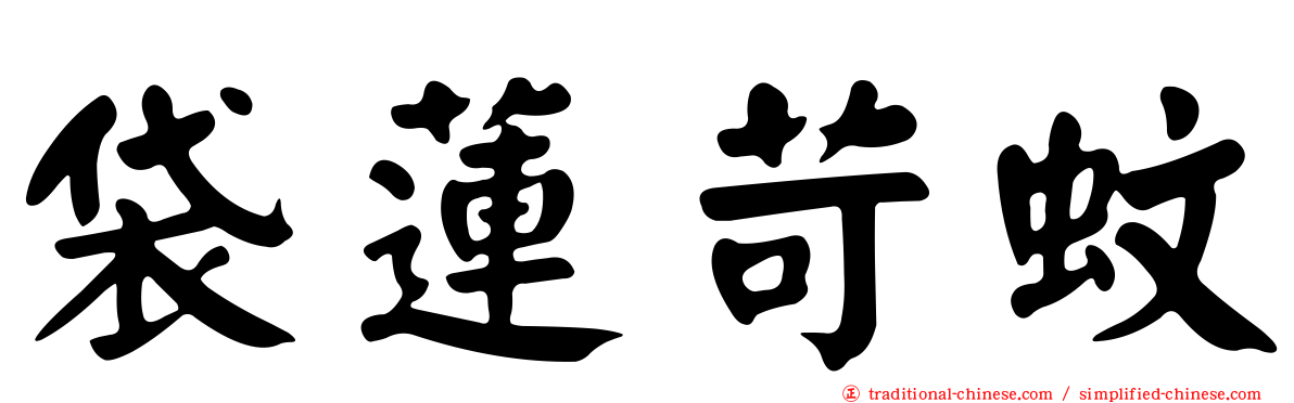袋蓮苛蚊