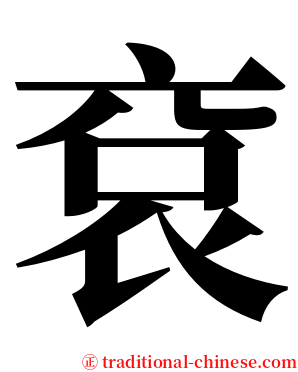 袞 serif font