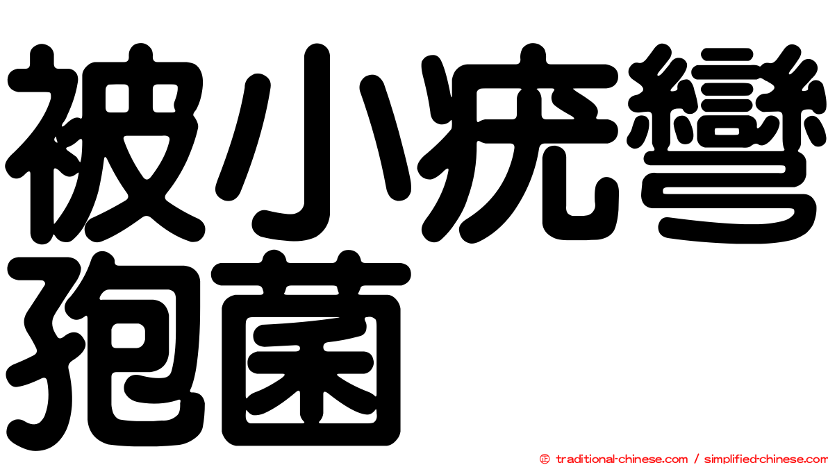 被小疣彎孢菌