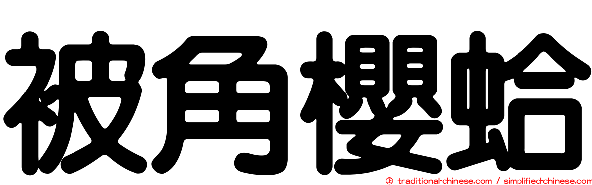 被角櫻蛤