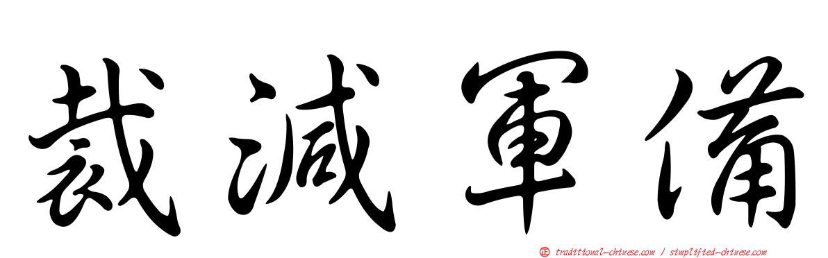 裁減軍備