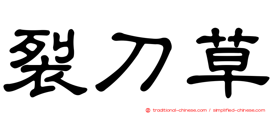 裂刀草