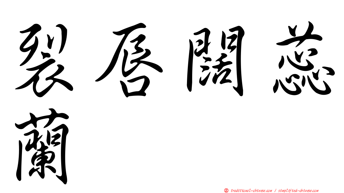 裂唇闊蕊蘭