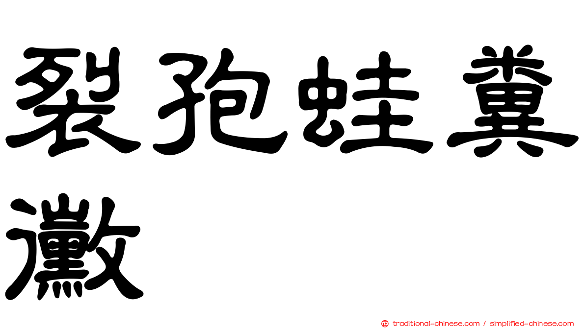 裂孢蛙糞黴