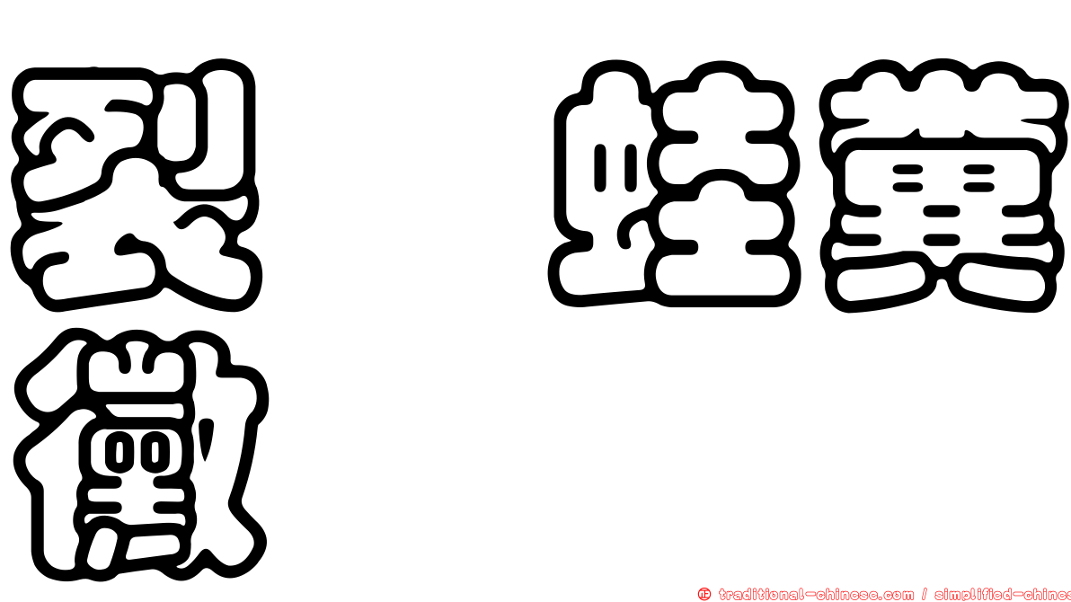 裂孢蛙糞黴