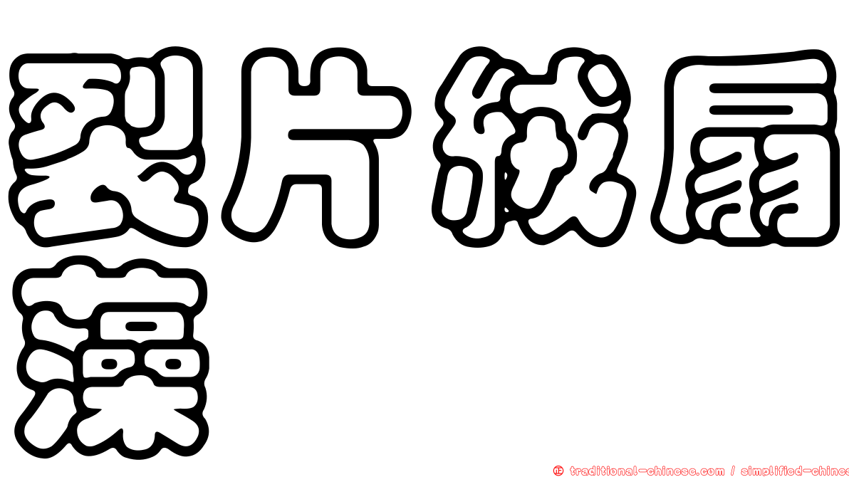 裂片絨扇藻