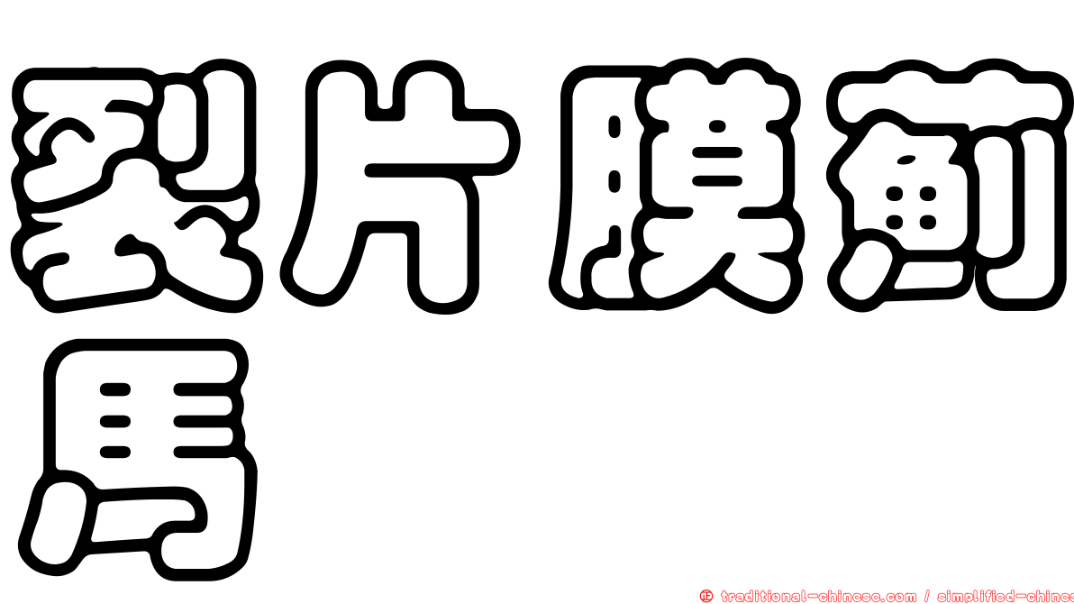 裂片膜薊馬