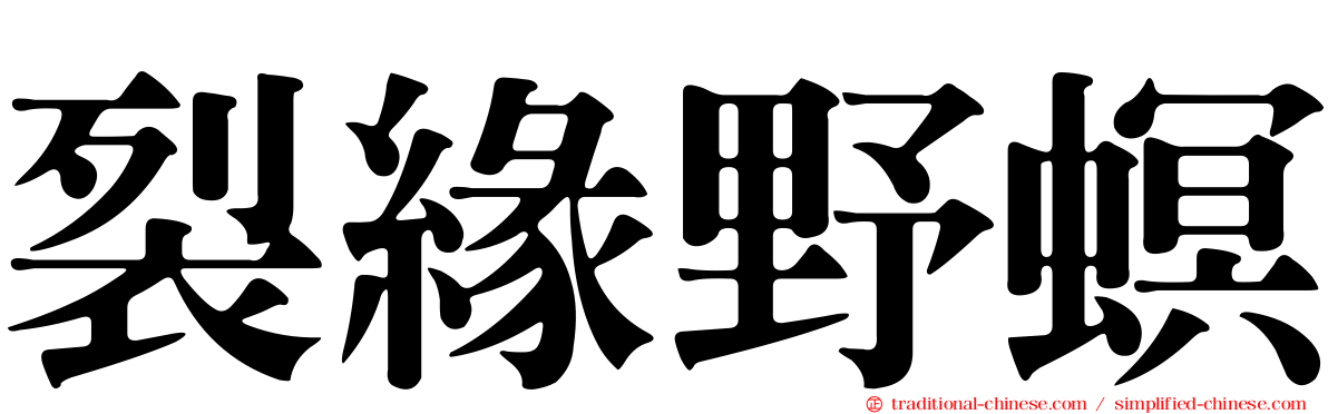 裂緣野螟