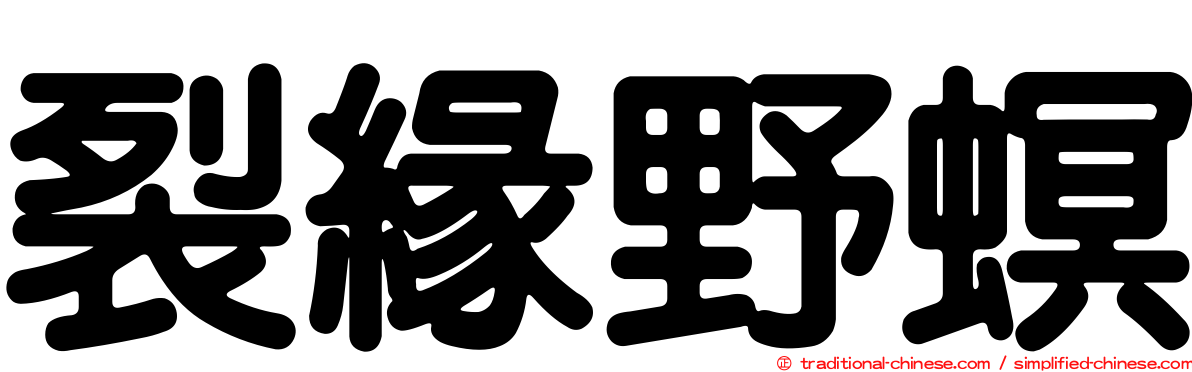 裂緣野螟