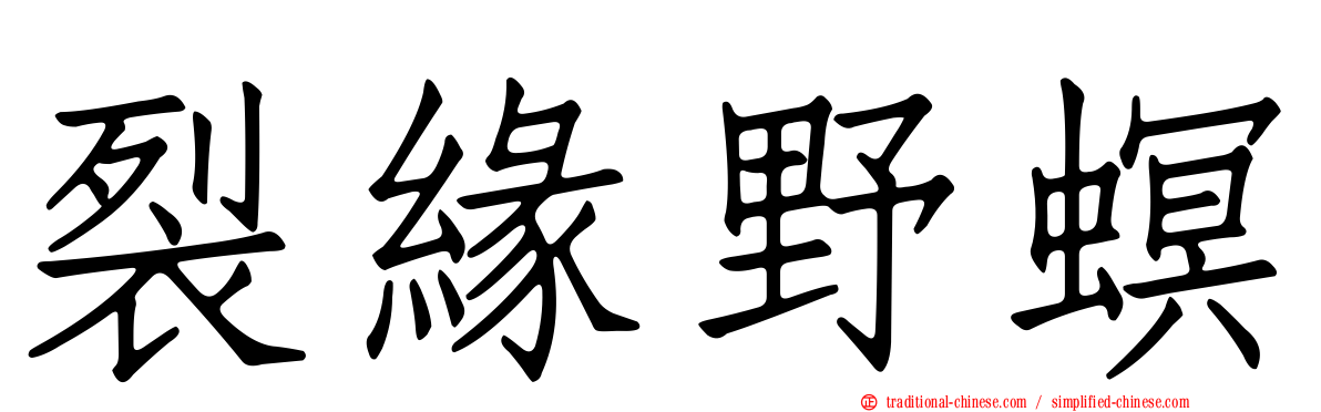 裂緣野螟