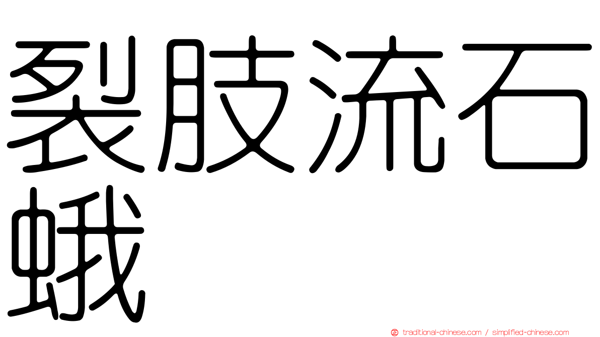 裂肢流石蛾