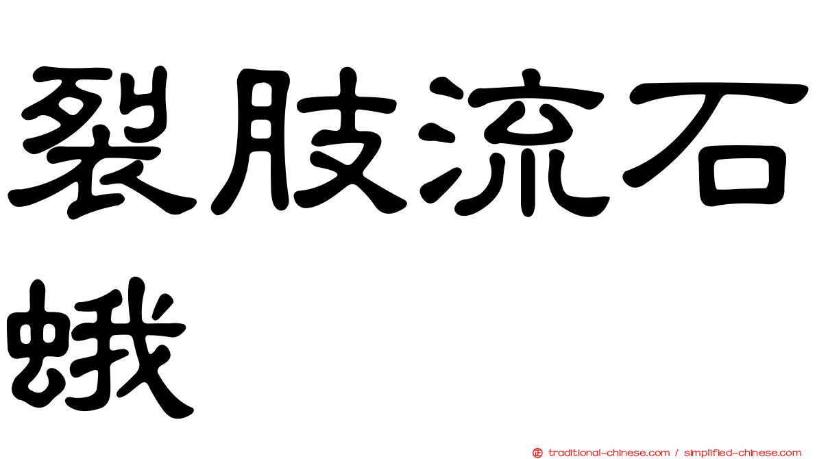 裂肢流石蛾