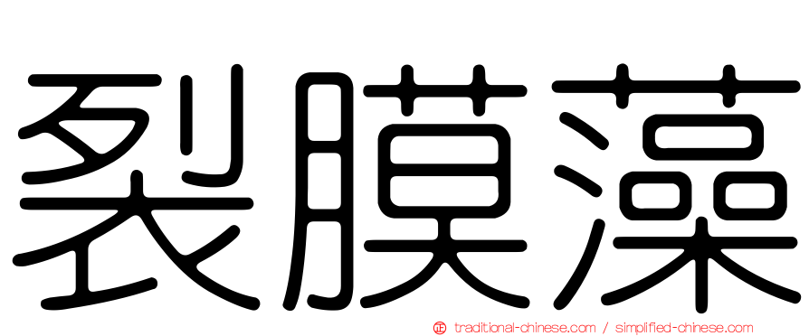 裂膜藻