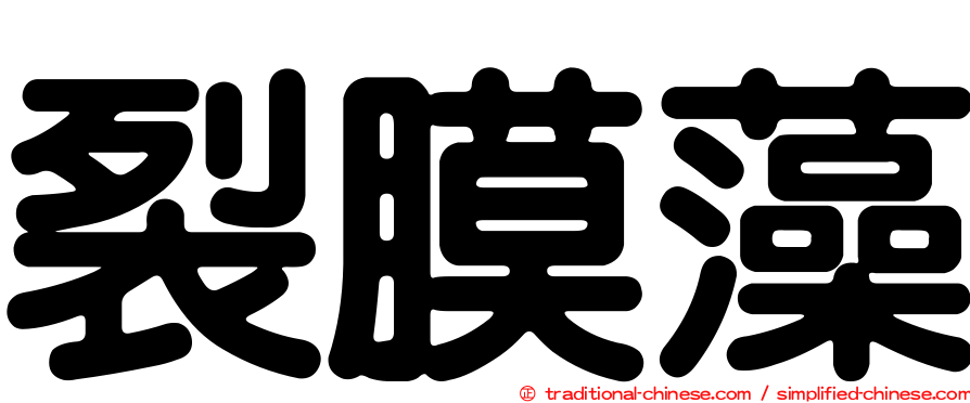 裂膜藻