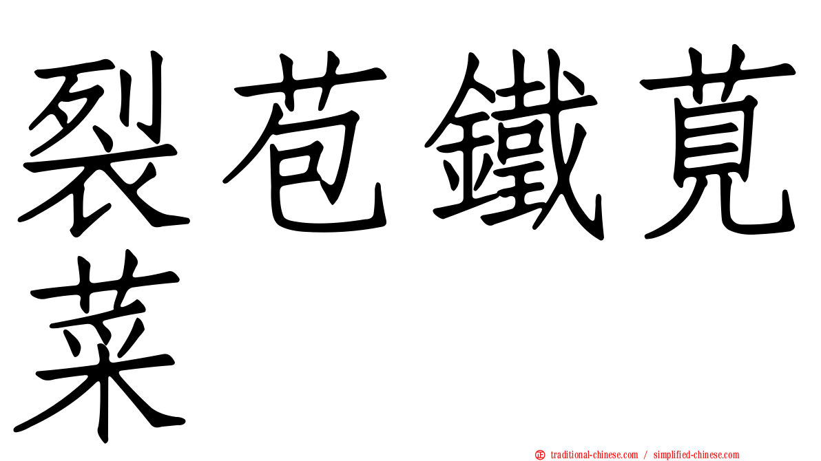 裂苞鐵莧菜
