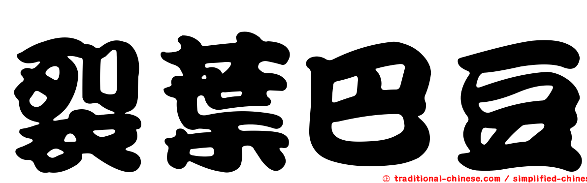 裂葉巴豆