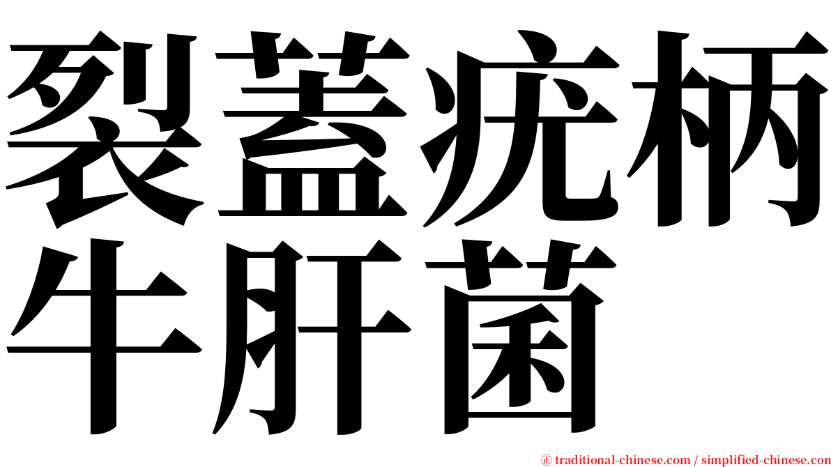 裂蓋疣柄牛肝菌 serif font