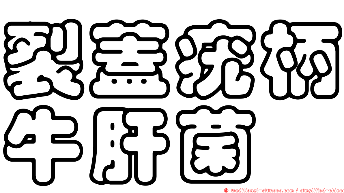 裂蓋疣柄牛肝菌