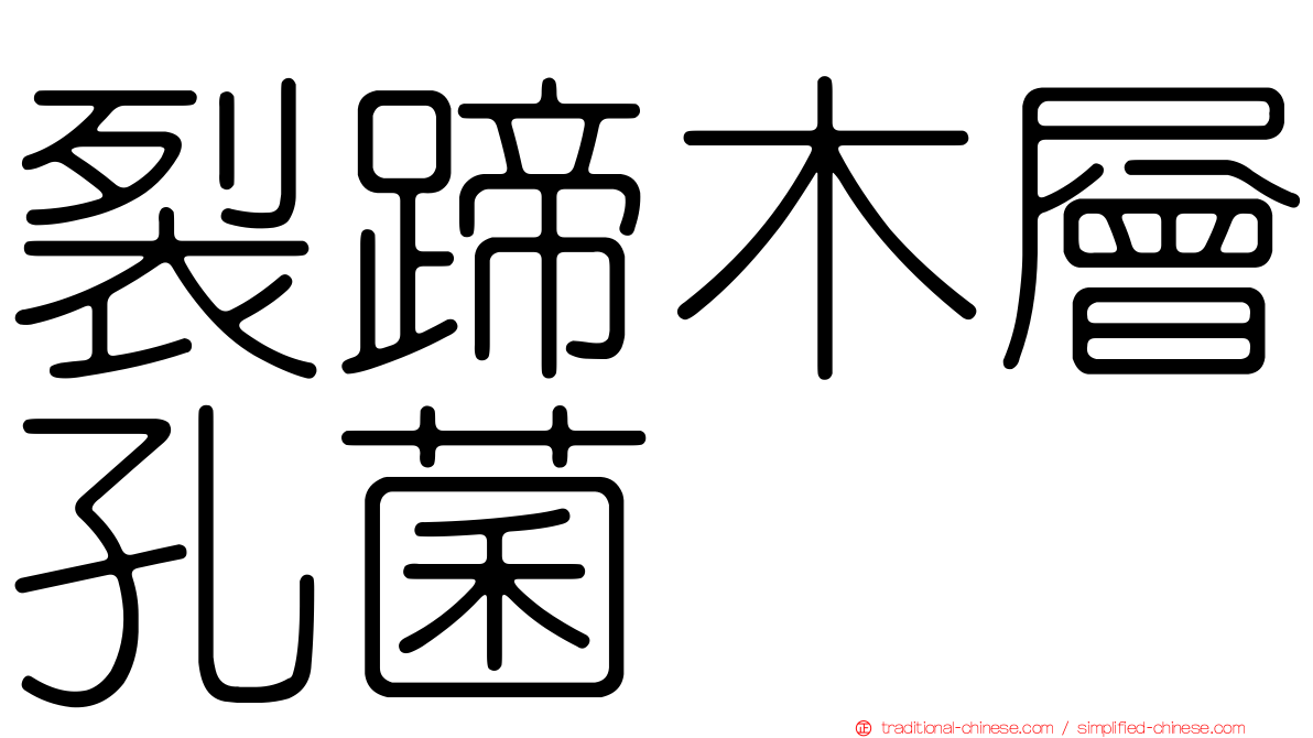 裂蹄木層孔菌