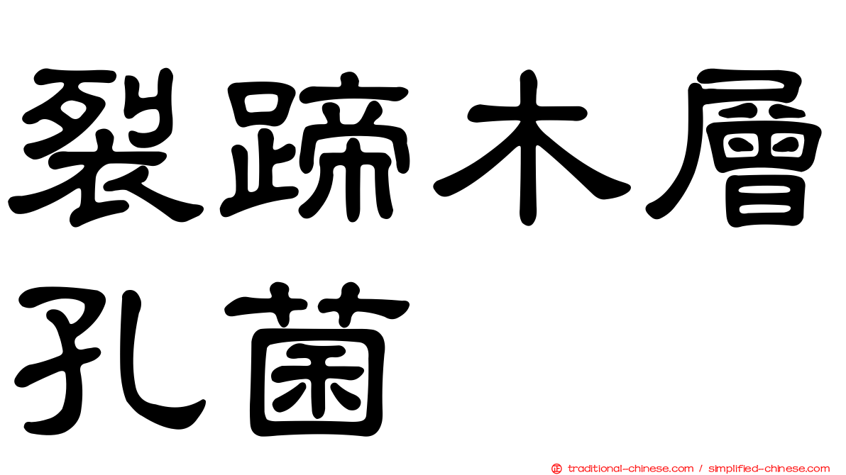 裂蹄木層孔菌
