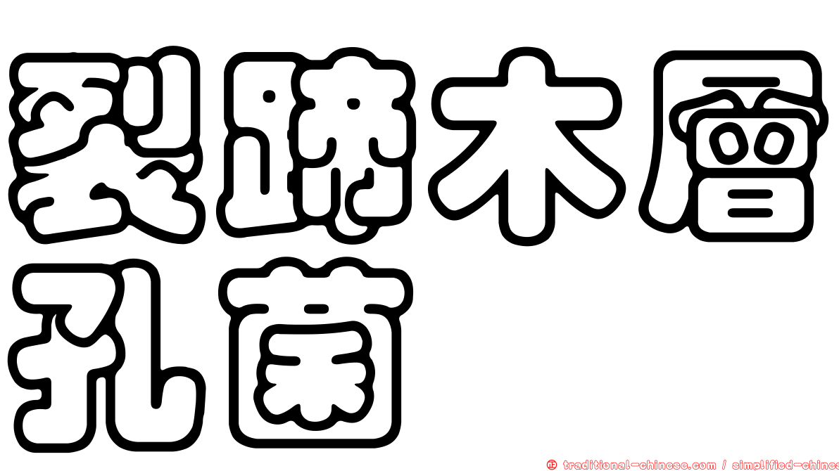 裂蹄木層孔菌