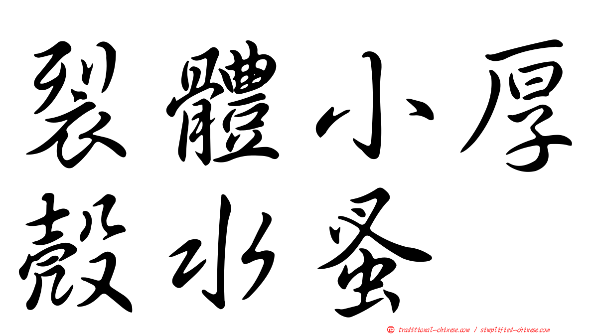 裂體小厚殼水蚤