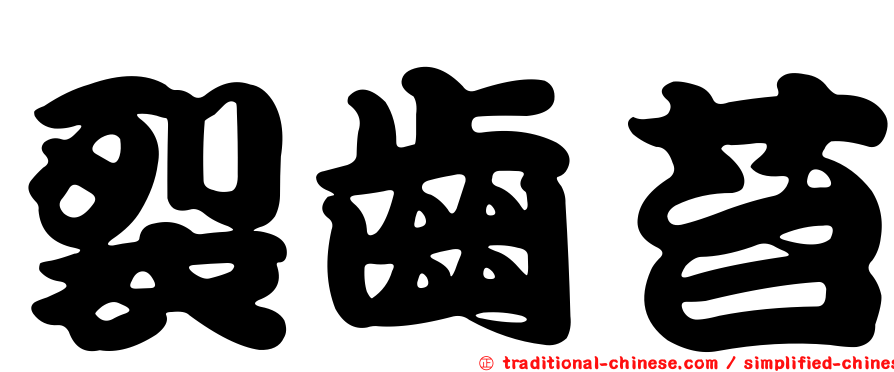 裂齒苔