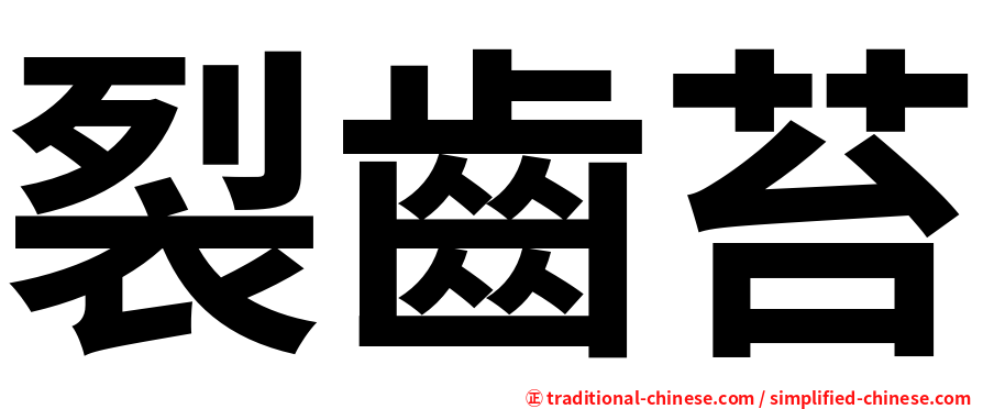 裂齒苔