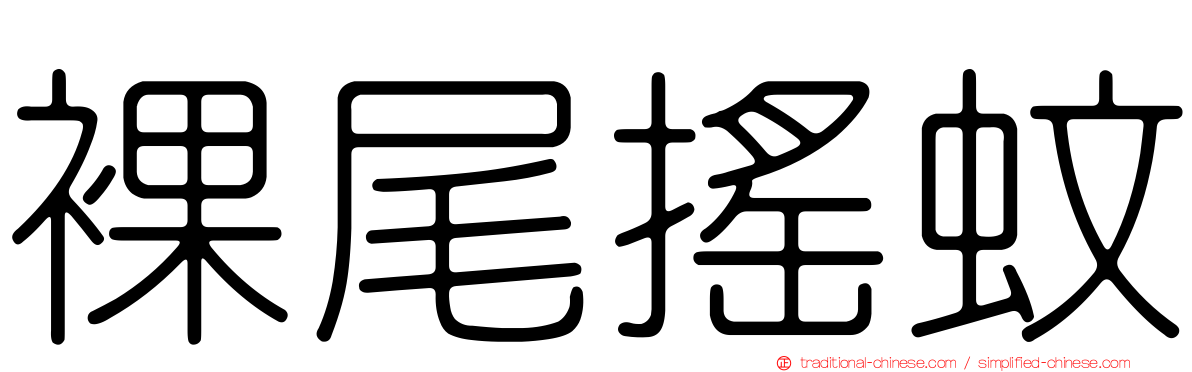 裸尾搖蚊