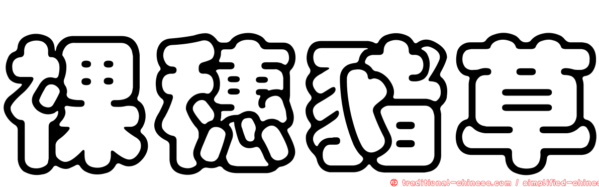 裸穗豬草