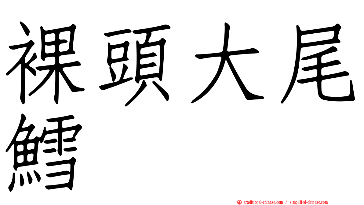 裸頭大尾鱈