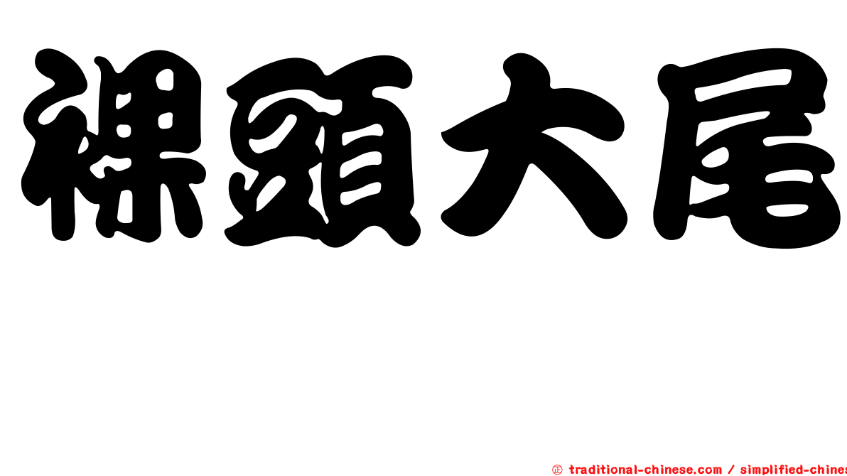裸頭大尾鱈
