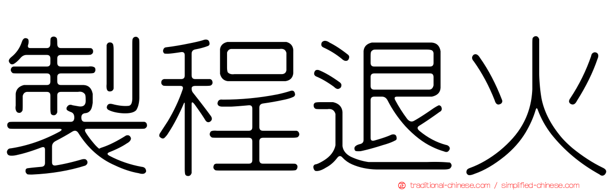 製程退火