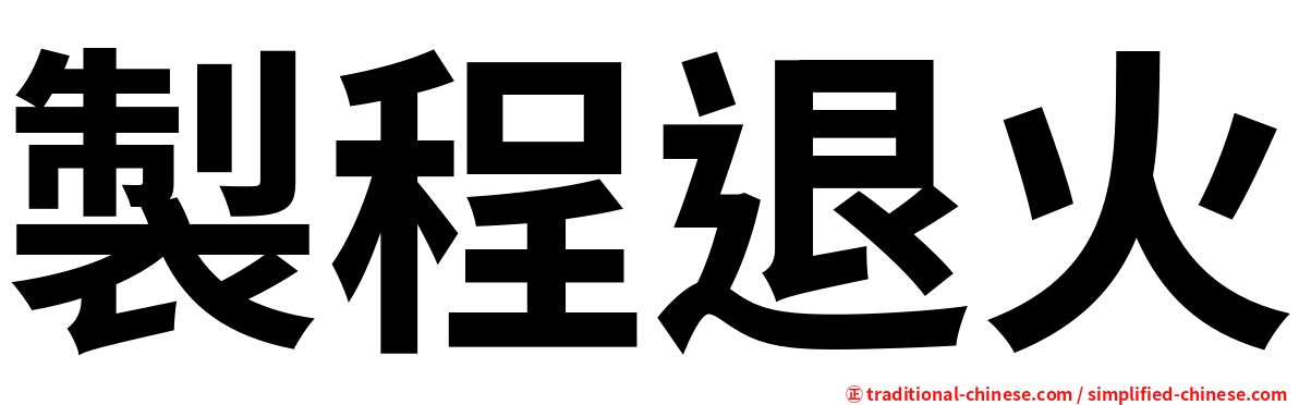 製程退火