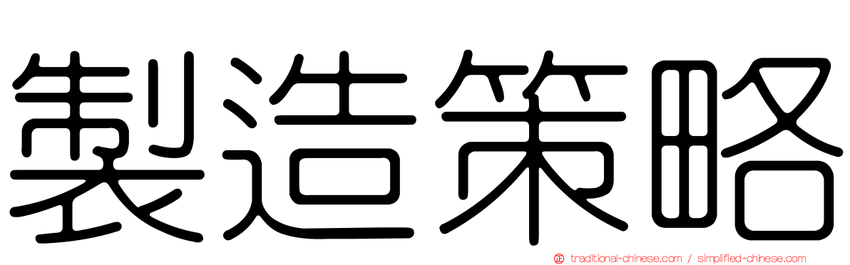 製造策略