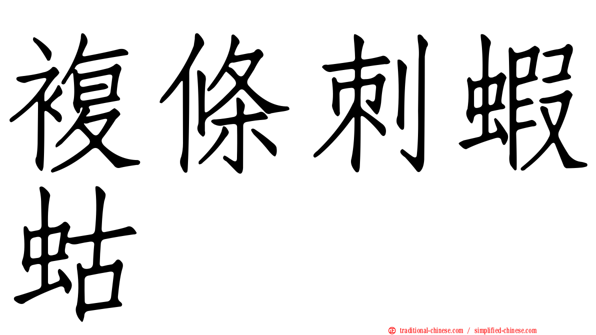 複條刺蝦蛄