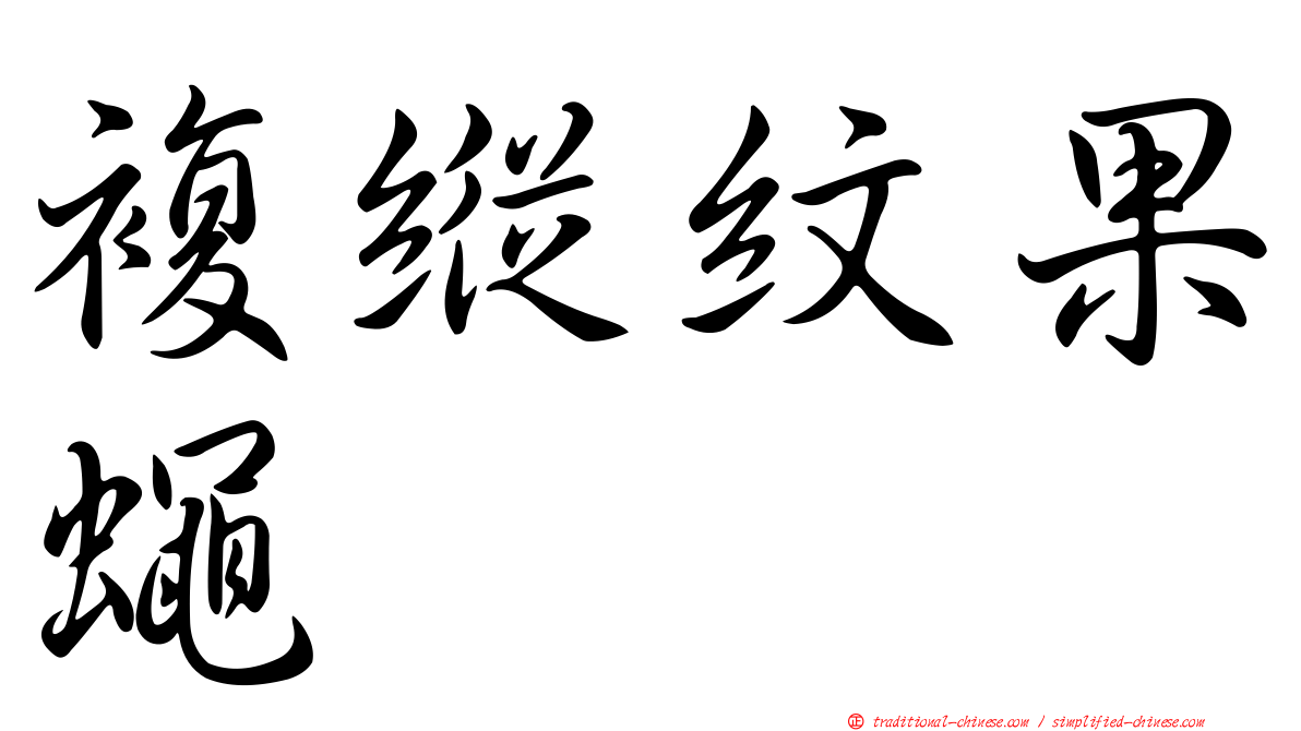 複縱紋果蠅